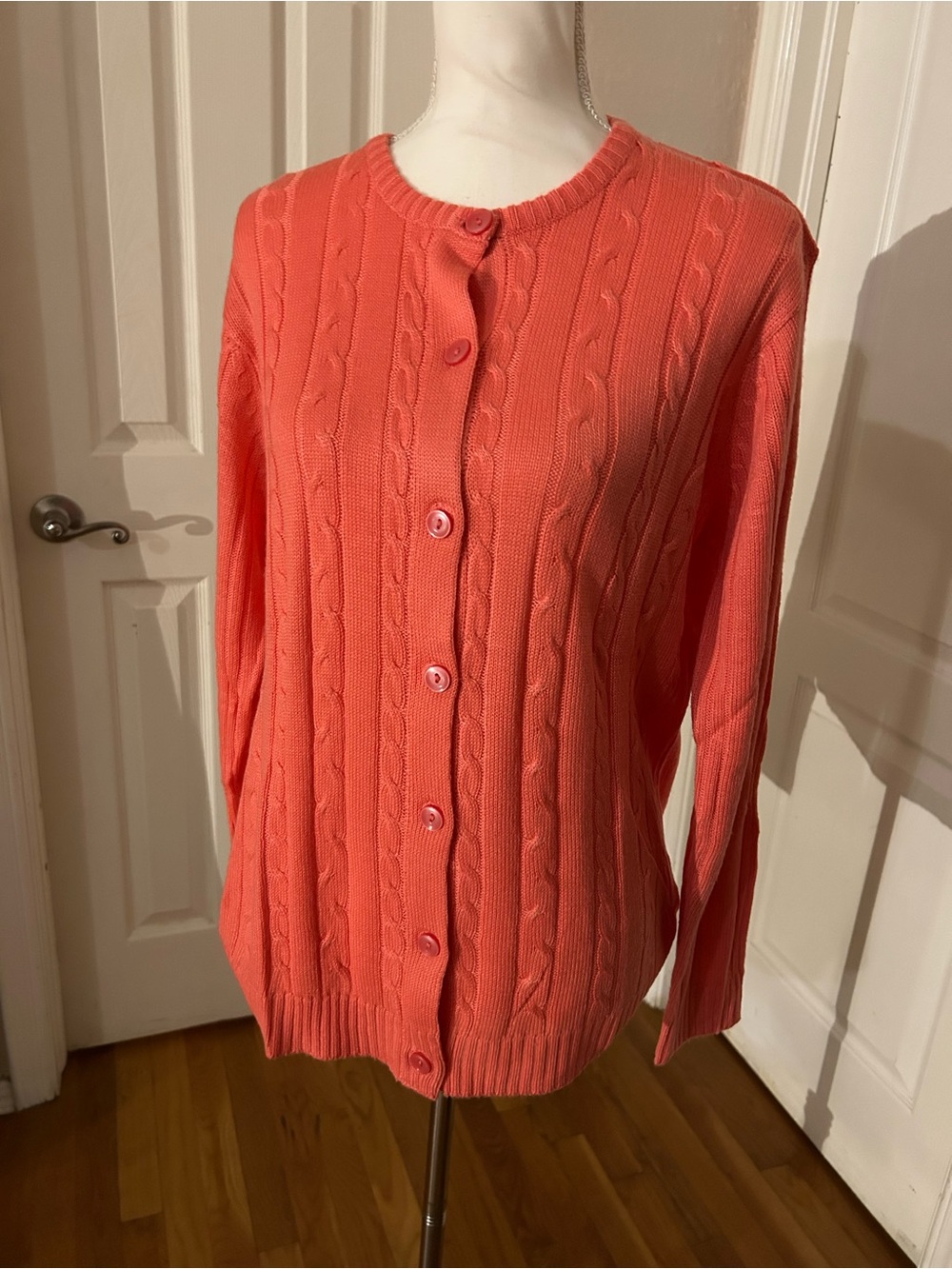Sara Morgan Orange Cardigan Women’s Med